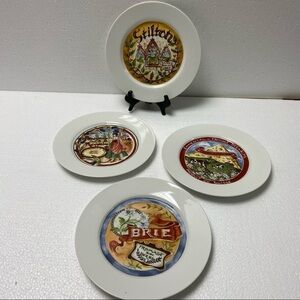 Restoration Hardware Appetizer Plates Set of 4